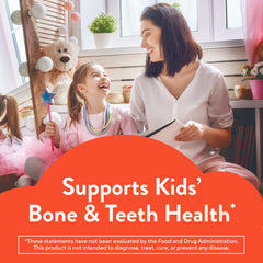 Close-up of Lil Critters Bone Support gummies in dragon and unicorn shapes for growing bones.