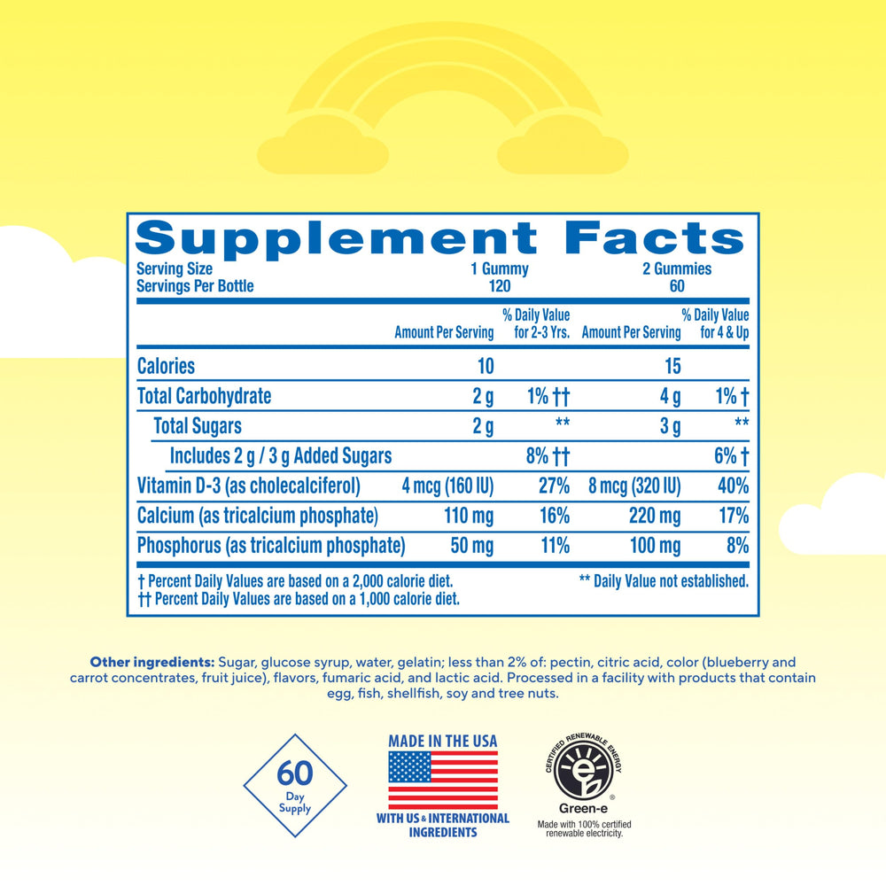 Pediatrician-recommended Lil Critters Bone Support as a kid-friendly multivitamin.