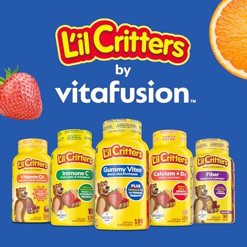 Lil Critters Gummy Vites packaging emphasizes pediatrician-recommended status.