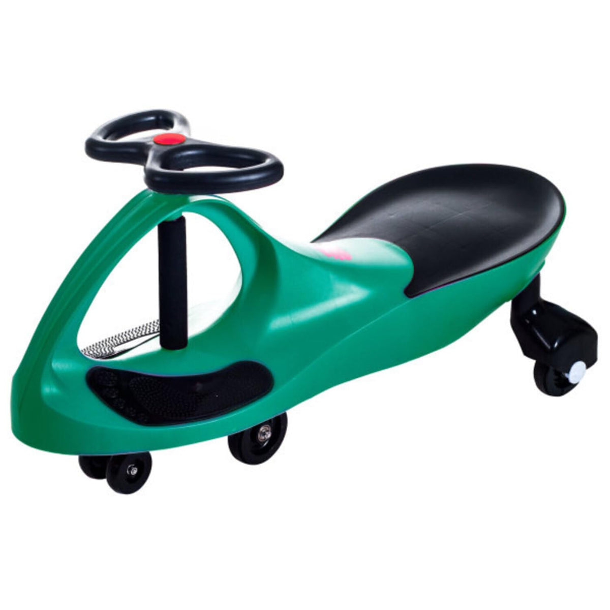 Lil' Rider Wiggle Car front view demonstrates compact ride-on design for easy storage.