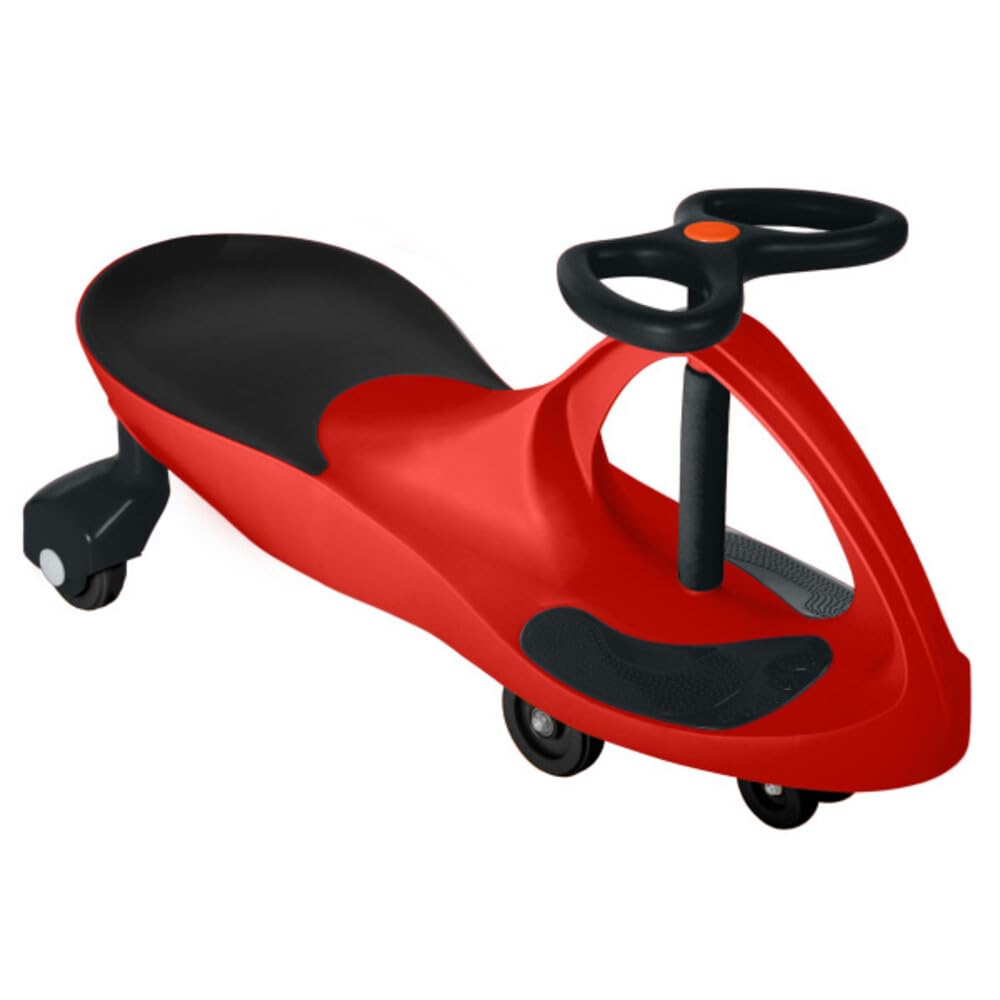 Lil' Rider Wiggle Car red dimensions 30x13.5x16 inches, compact ride-on toy.