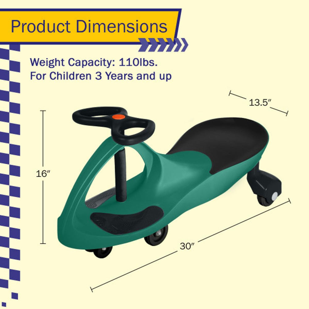 Lil' Rider Wiggle Car safe durable materials reassure parents during daily adventures.
