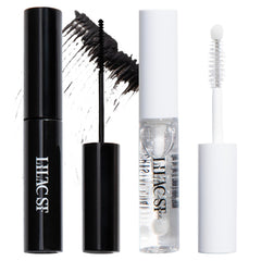 Lilac St Eternal Bond black bottle pour shown for fast-drying lash glue use.