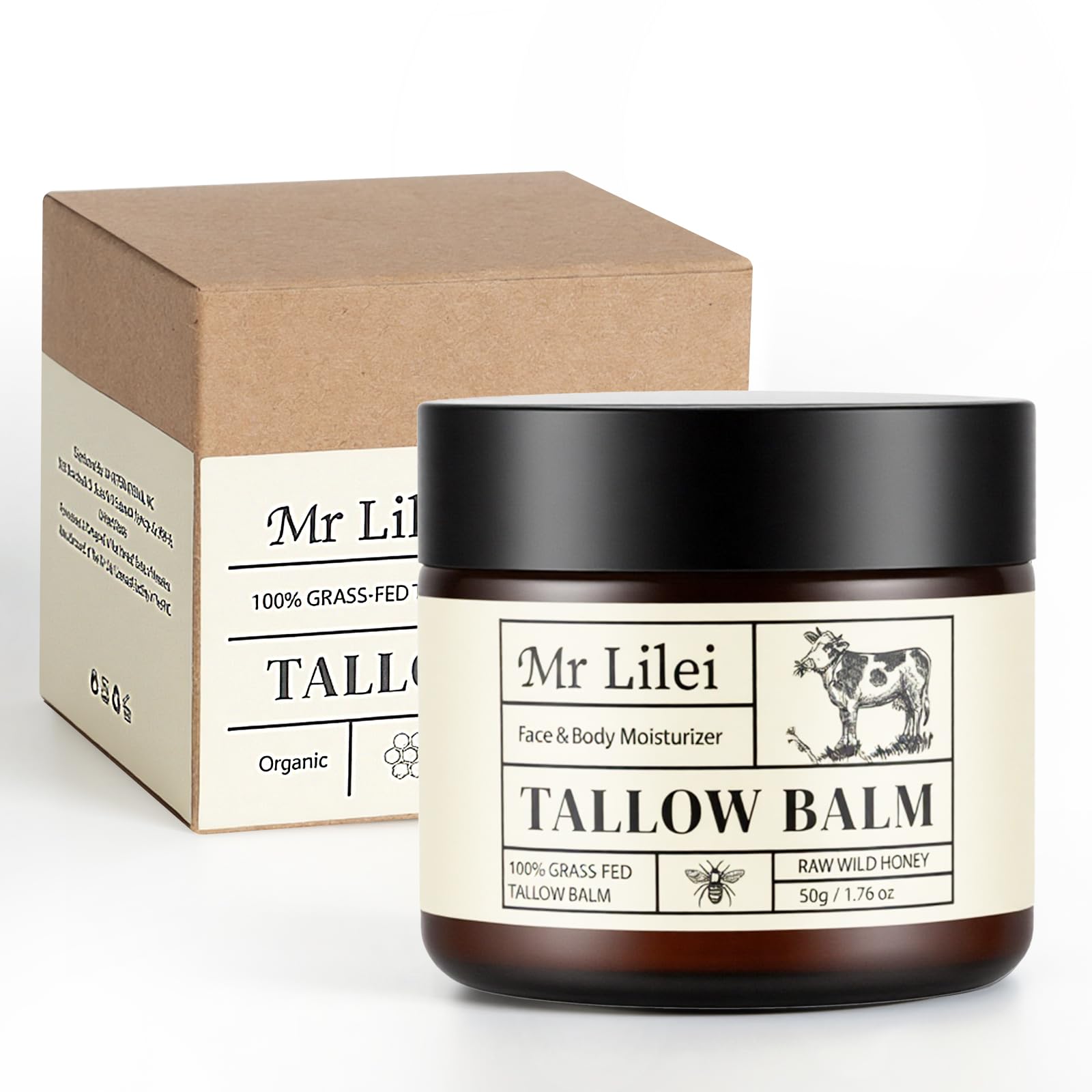 Lilei Beauty beef-tallow-clean-formulation fragrance-free for sensitive skin.