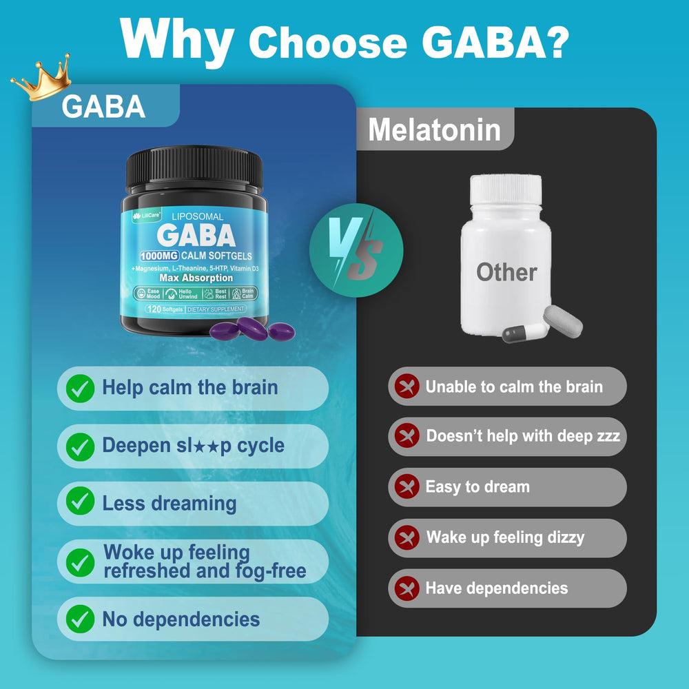 LILICARE GABA bottle being poured suggests easy travel access