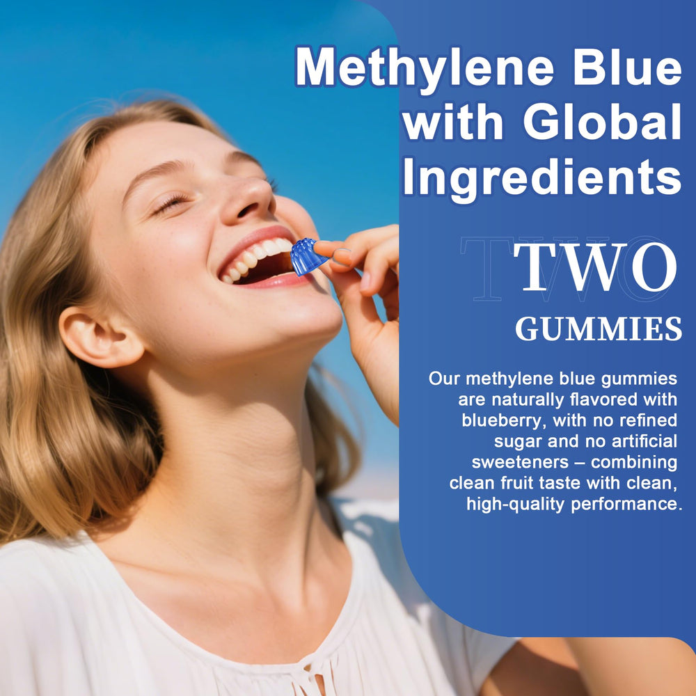 LILICARE Methylene Blue Gummies label details for transparency.