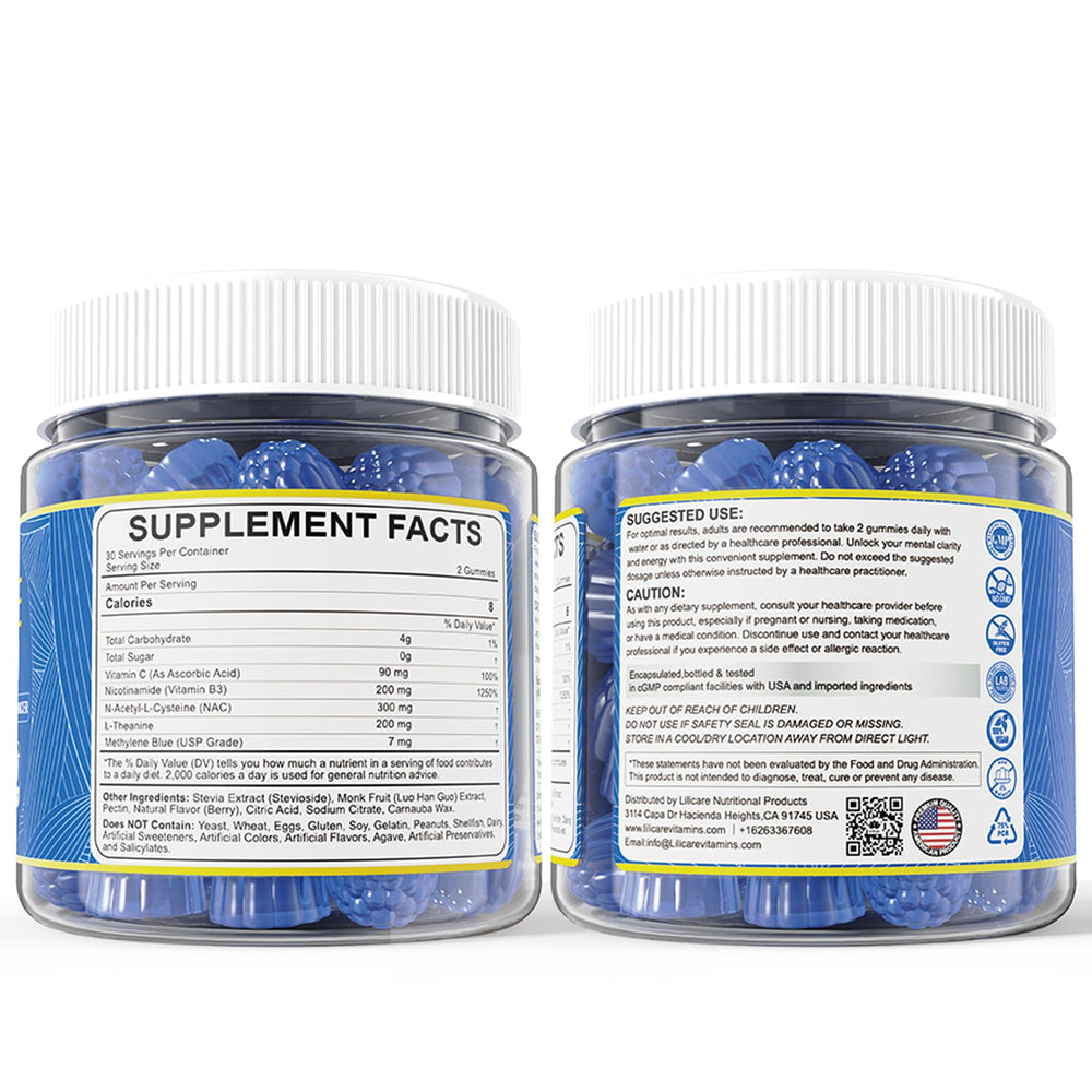 LILICARE Methylene Blue Gummies daily ritual for steady energy.