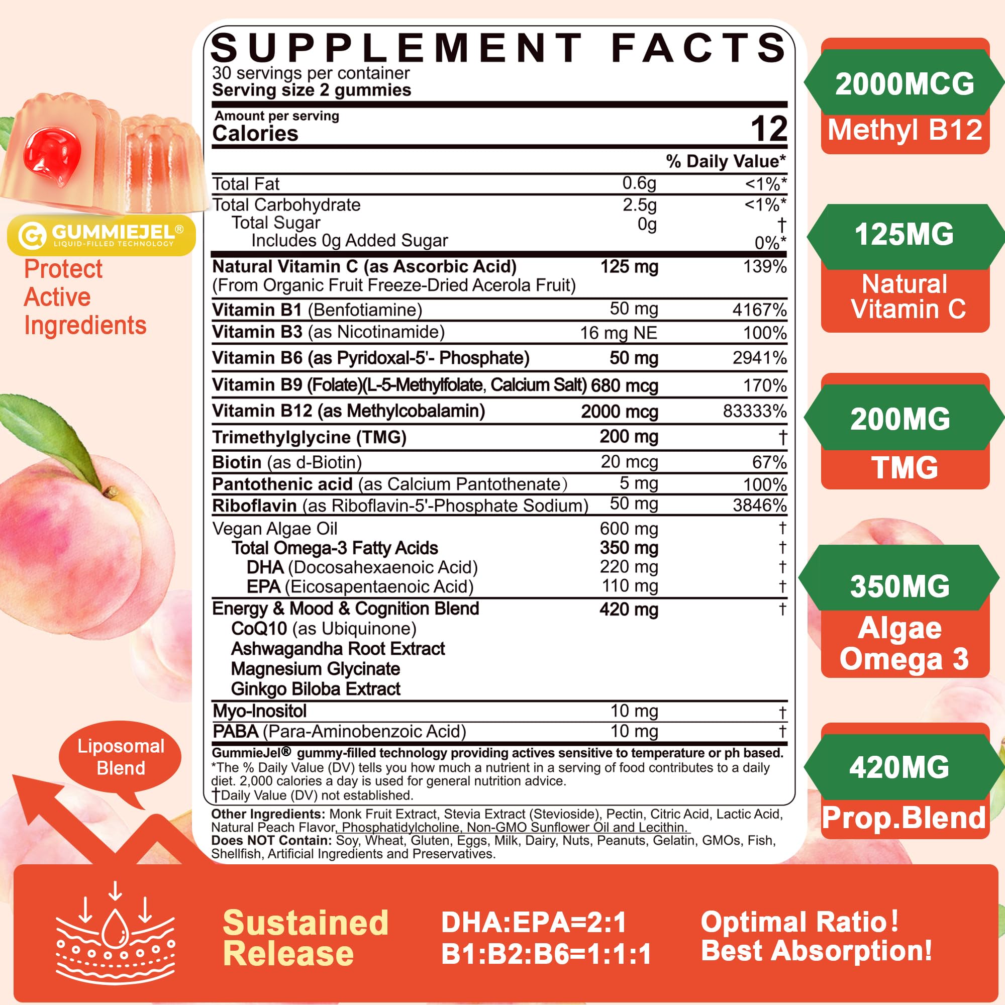 LILICARE gummies close-up highlighting texture and convenient form