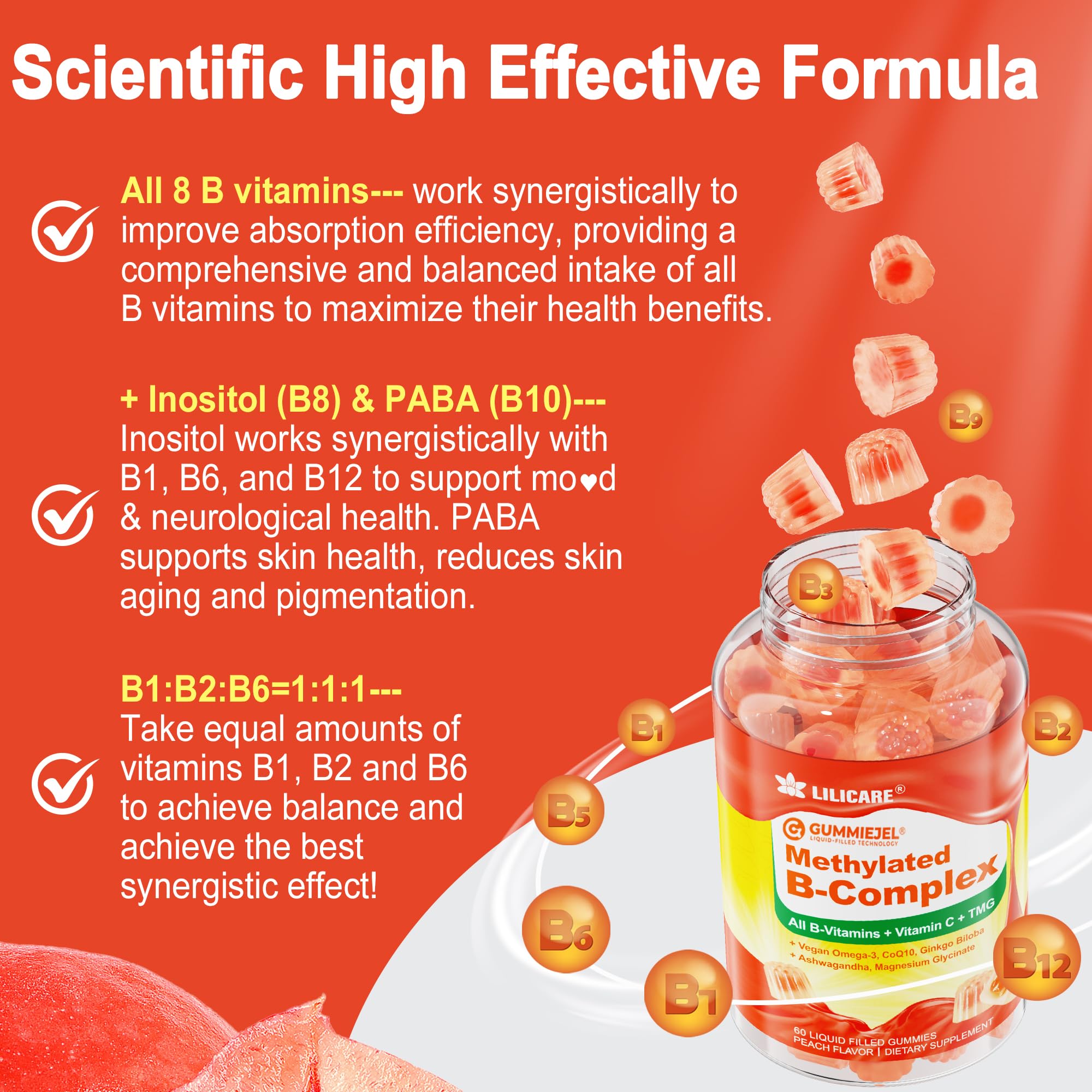 LILICARE nutrition label with sugar-free formula and key nutrients