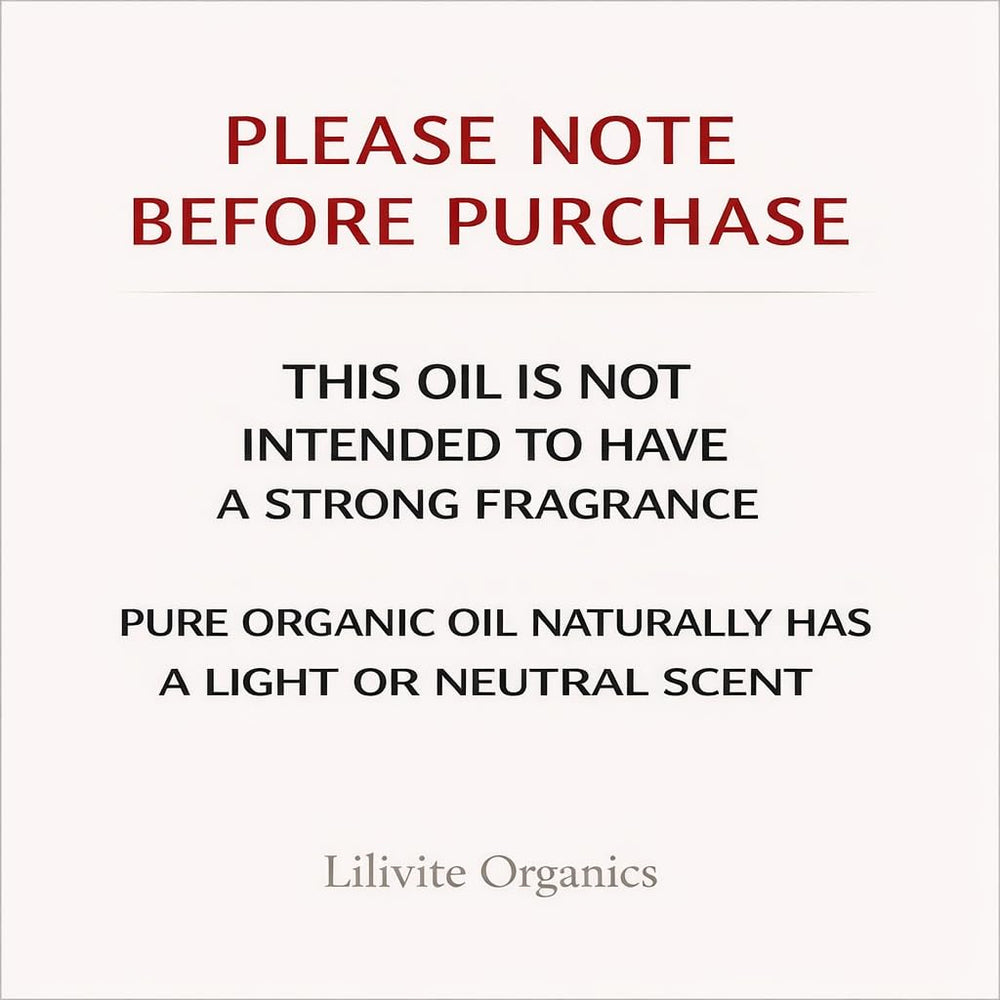 Amber bottle for LILIVITE ORGANICS Evening Primrose Oil preserves freshness.