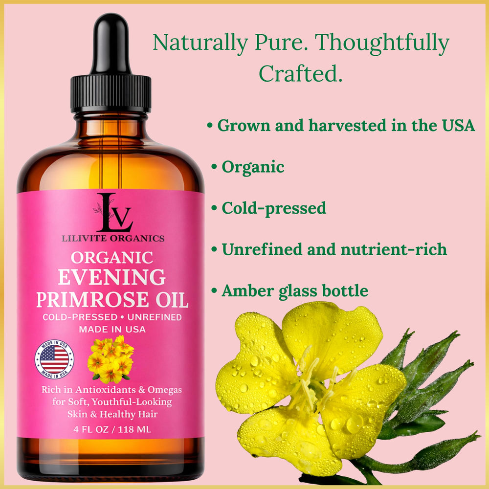 Evening Primrose Oil being poured for DIY beauty blends.