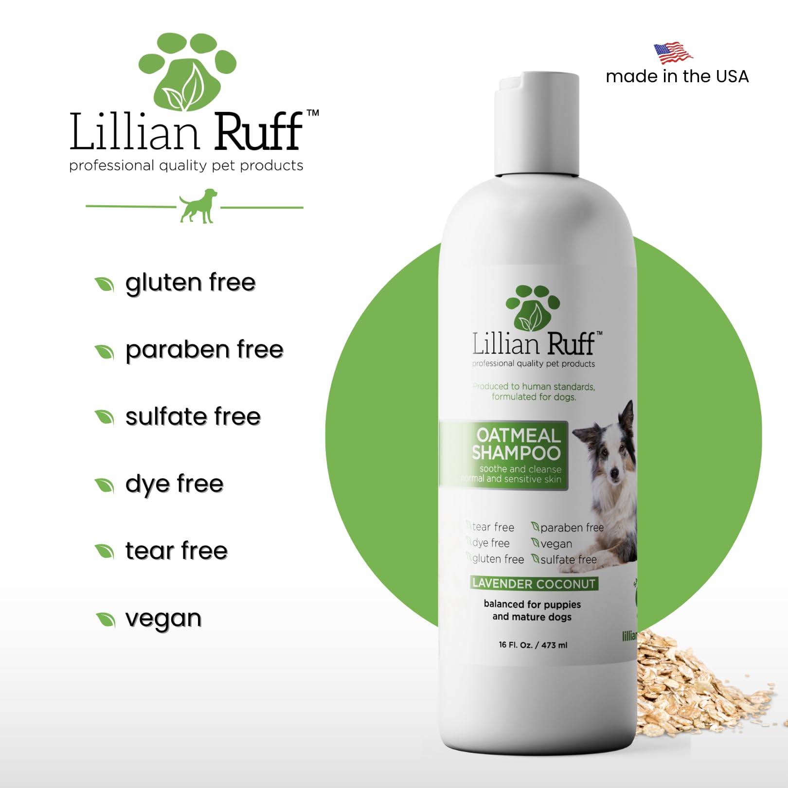 Lillian Ruff packaging note USA-made vegan formula