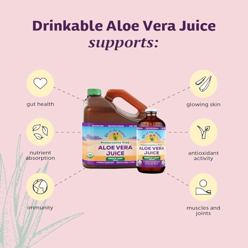 Lily of the Desert Aloe Vera Juice with natural vitamins and digestive enzymes for daily wellness