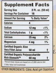 Lily of the Desert glass of aloe juice ready to sip for digestive comfort