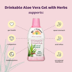 Lily of the Desert Stomach Formula two bottles packaged for convenient storage.