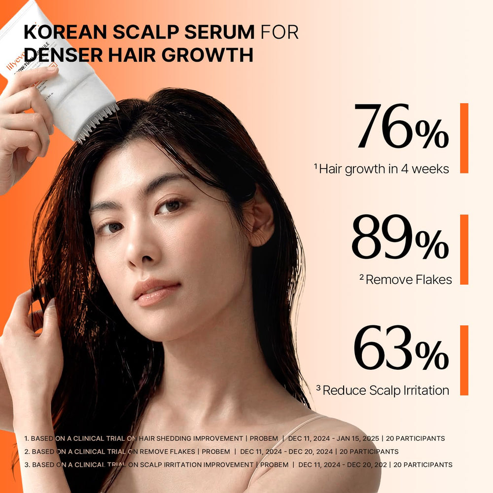 LilyEve GROWTURN scalp massage—38-bristle brush for stimulating roots.