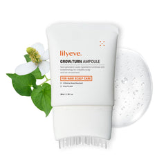LilyEve GROWTURN serum bottle for daily scalp care and gentle root nourishment.