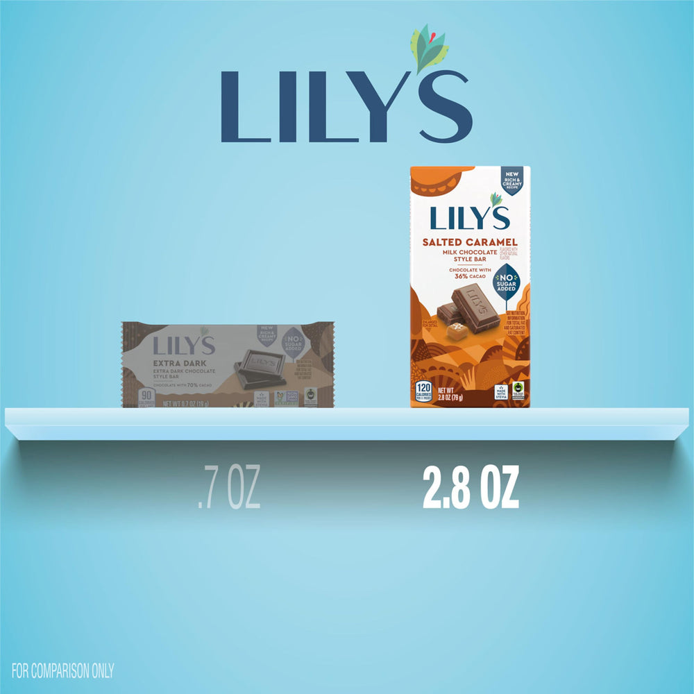 LILY'S Salted Caramel Milk Chocolate Style bulk snack suitable for office stash.