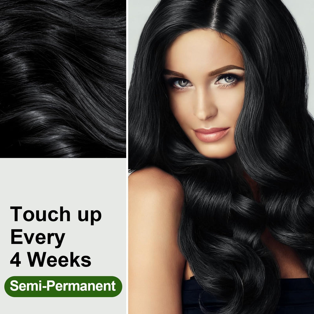 Limer Hair Dye Shampoo Natural Black packaging designed for easy use