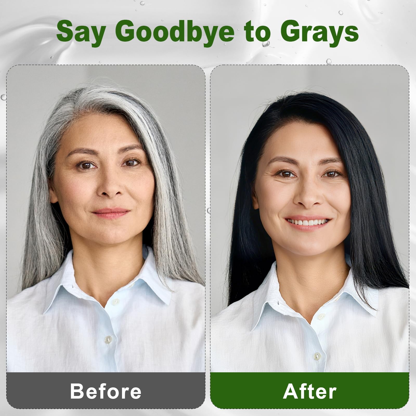 Limer Hair Dye Shampoo Natural Black pump for mess-free application