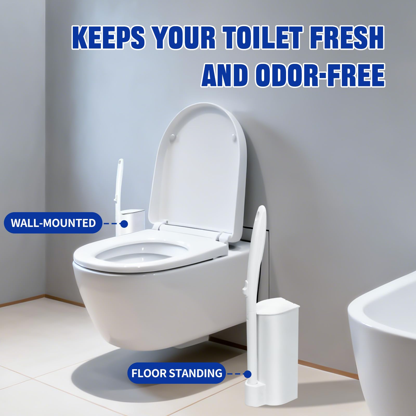 Liminfeit wall-mount adhesive strip helps secure the kit in tight spaces.