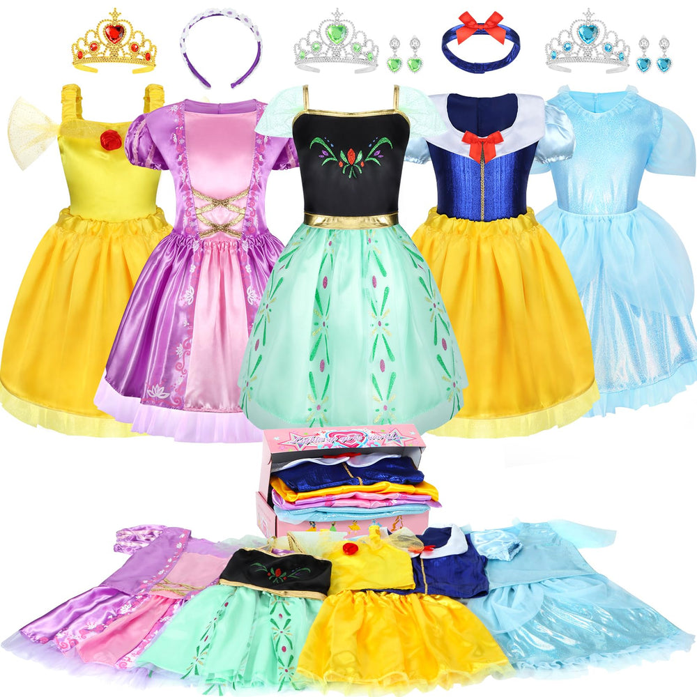 LIMIROLER 18pcs princess tops for creative play and dress-up fun