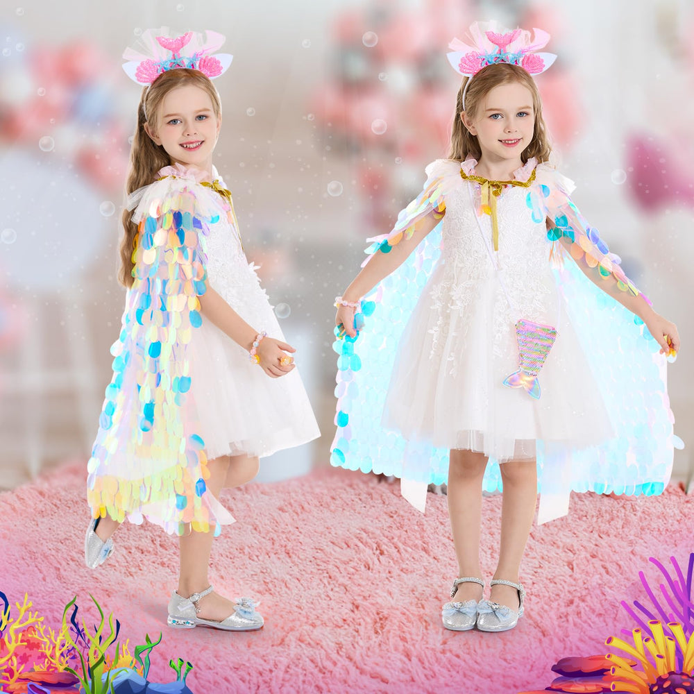 LIMIROLER princess jewelry set sparkles during dress-up parties and photos.