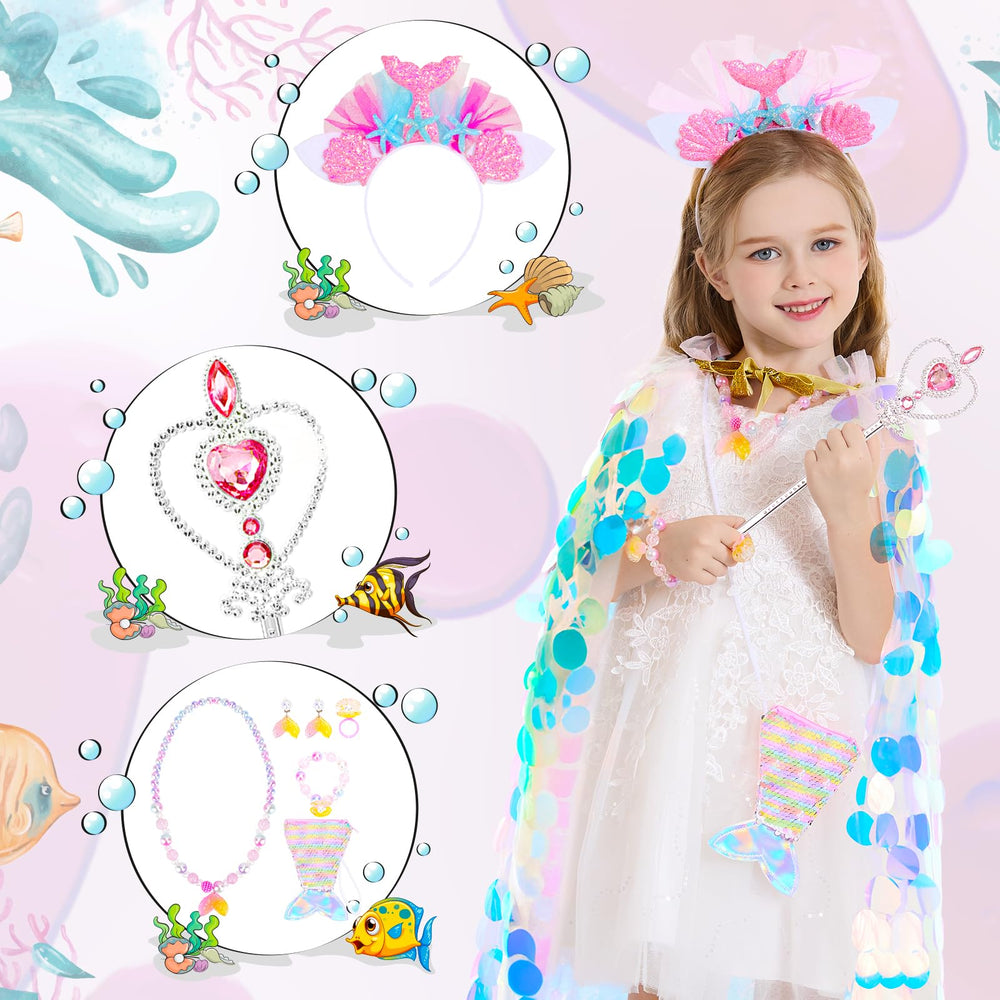 LIMIROLER princess necklace completes looks for pretend-play adventures.