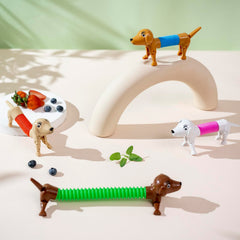 Limpskys dog pop tubes stretch and pop with crisp sounds.