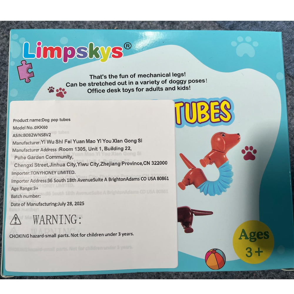 Limpskys pop tubes suitable for classroom activities and breaks.