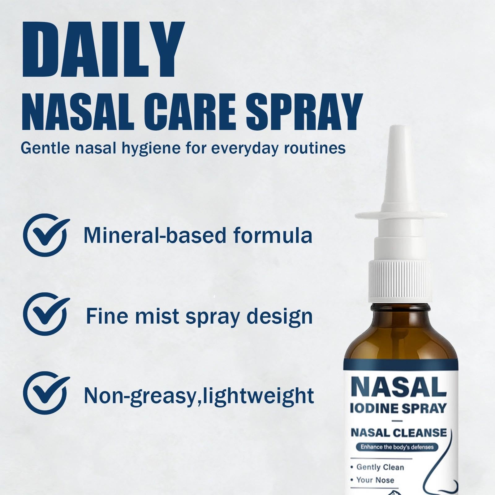 LIMYGOO Nutramd iodine nasal spray with fulvic acid ingredients for natural support.
