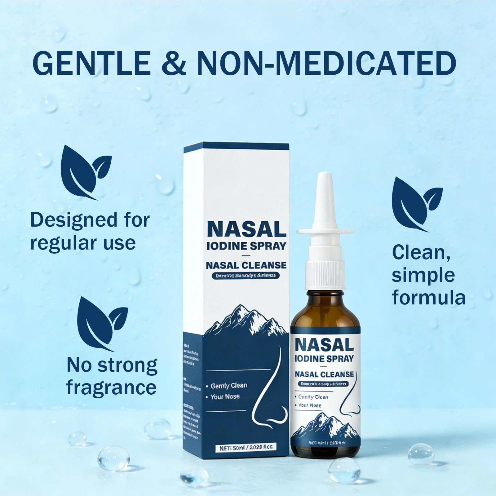 LIMYGOO Nutramd travel pack iodine nasal spray for on-the-go care.