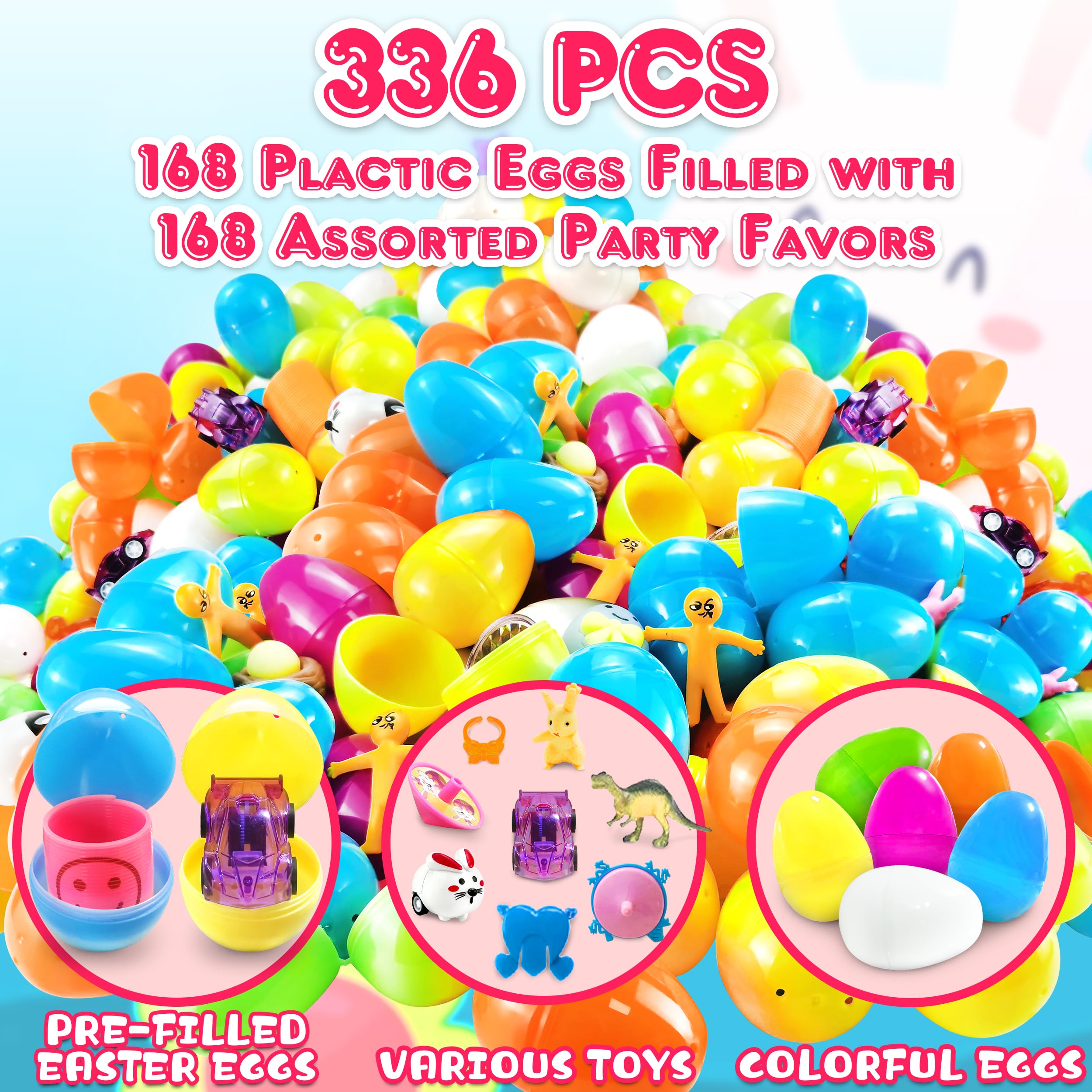 LINAYE prefilled eggs suit party favors and classroom rewards for festive occasions.