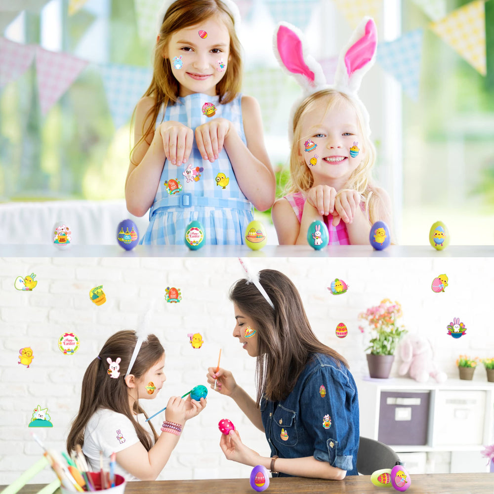 LINAYE Easter stickers bright colors enhance gift baskets and party favors.