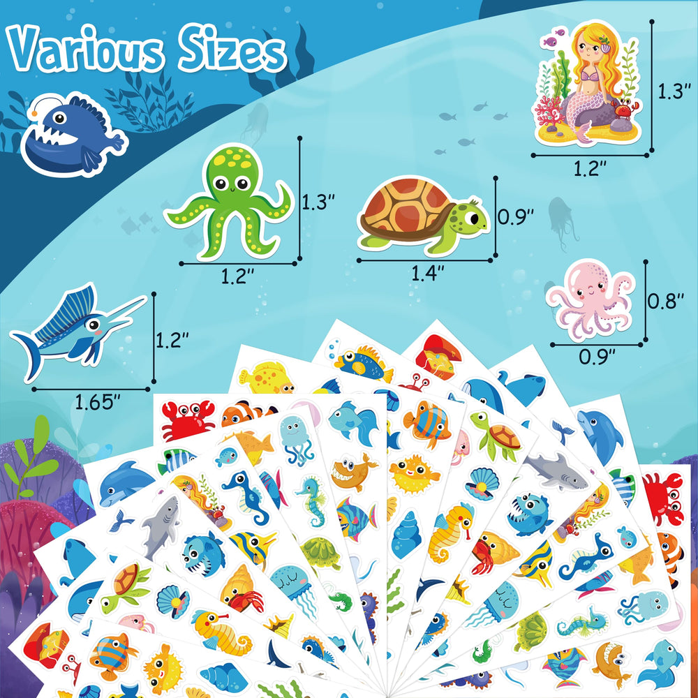 LINAYE kids party ocean decor adds color to invitations and cups