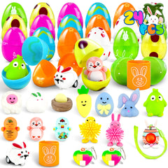 LINAYE prefilled Easter egg with pull-back car for interactive egg hunt.