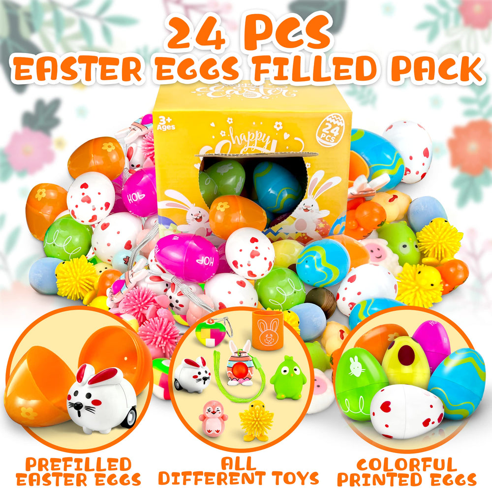 LINAYE prefilled Easter egg with sensory fidget toy for focus fun.