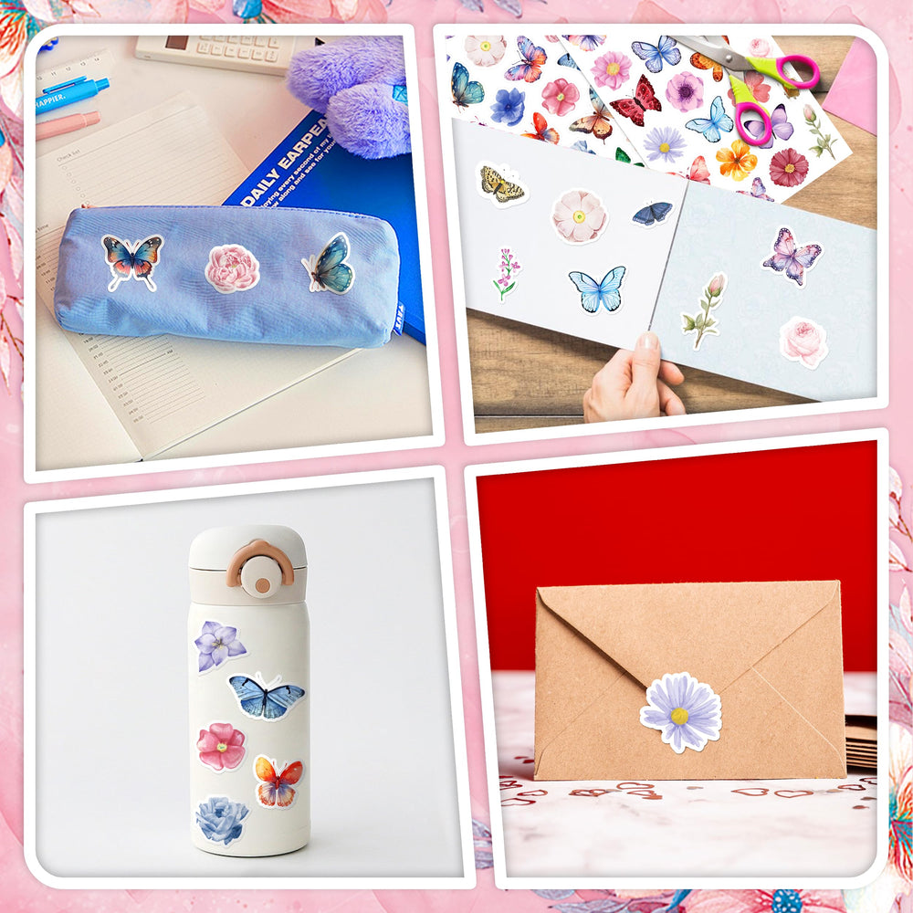 LINAYE spring party favors stickers brighten invitations and gifts.