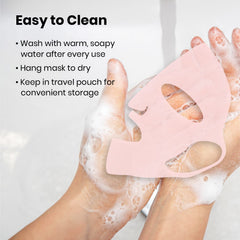 Lindo Silimask close-up highlights smooth, odorless silicone material.