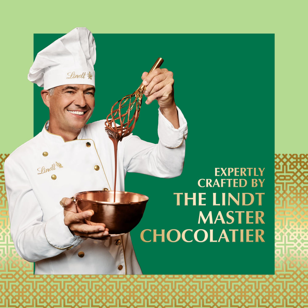 Lindt Dubai Style Easter eggs in a festive basket display.
