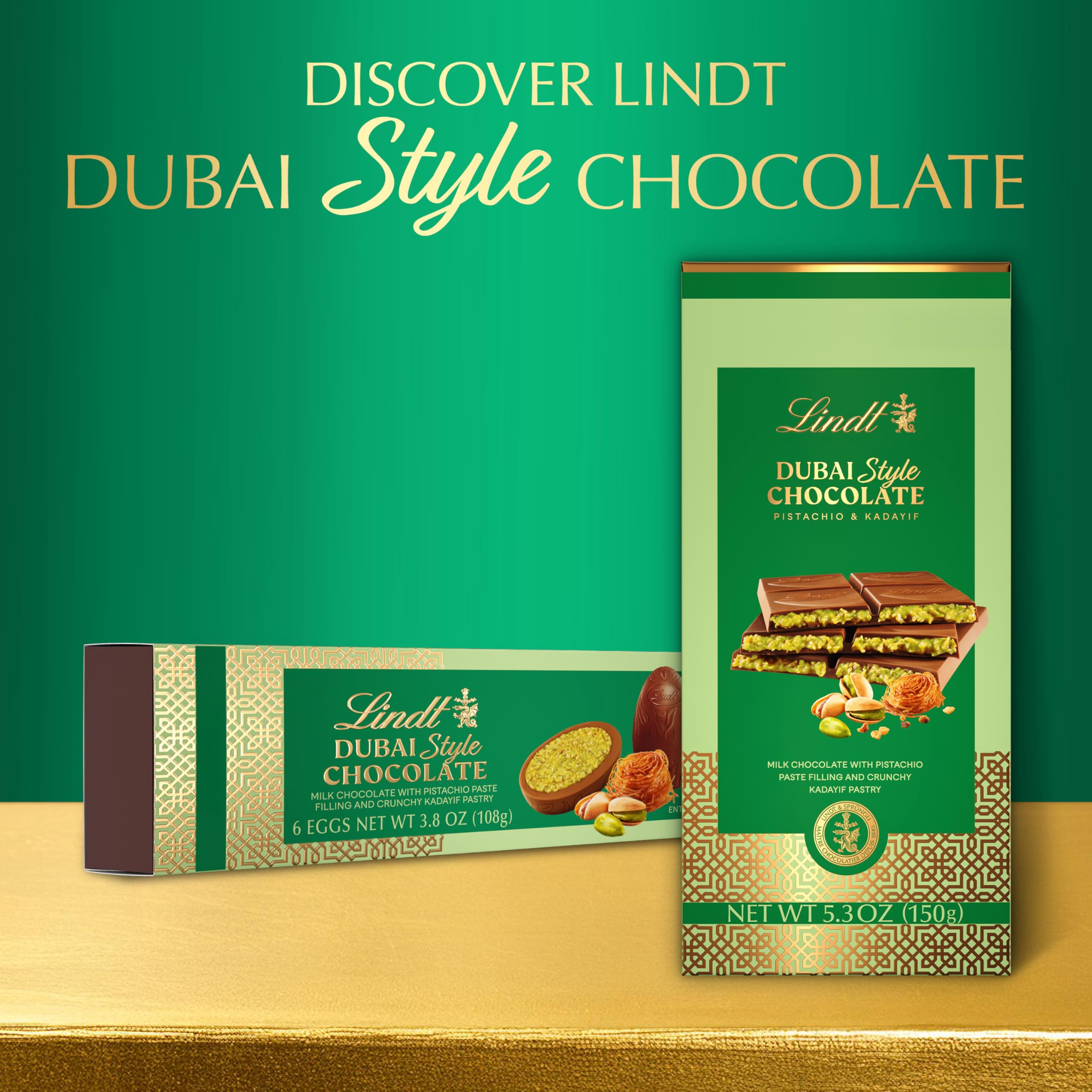 Lindt Dubai Style Easter egg packaging for gifting and storage.