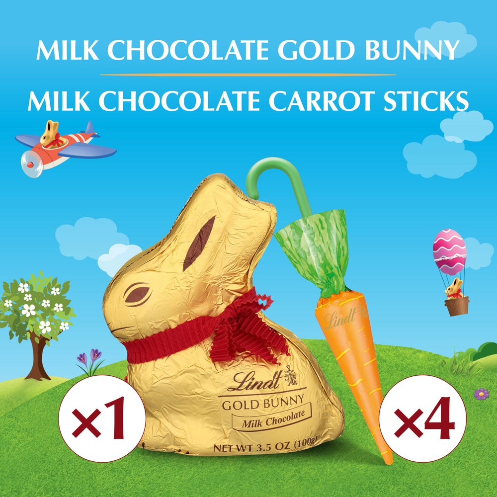 Lindt Easter set makes a festive basket stuffer and table decoration.