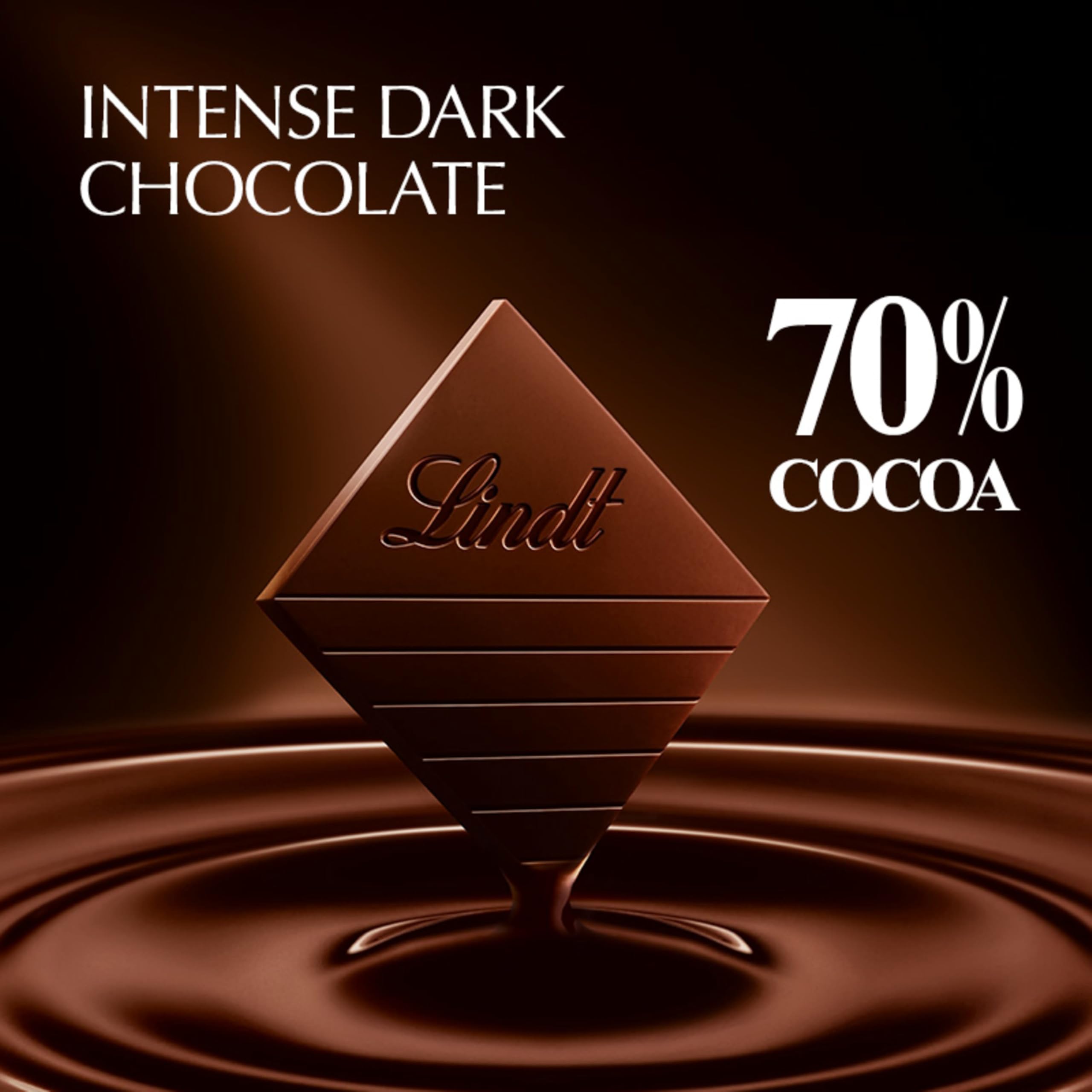 Lindt EXCELLENCE 70% chocolate bar squares bite-size portions