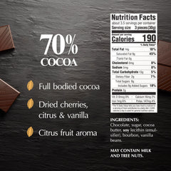 Lindt EXCELLENCE 70% dark chocolate bar silky texture close-up
