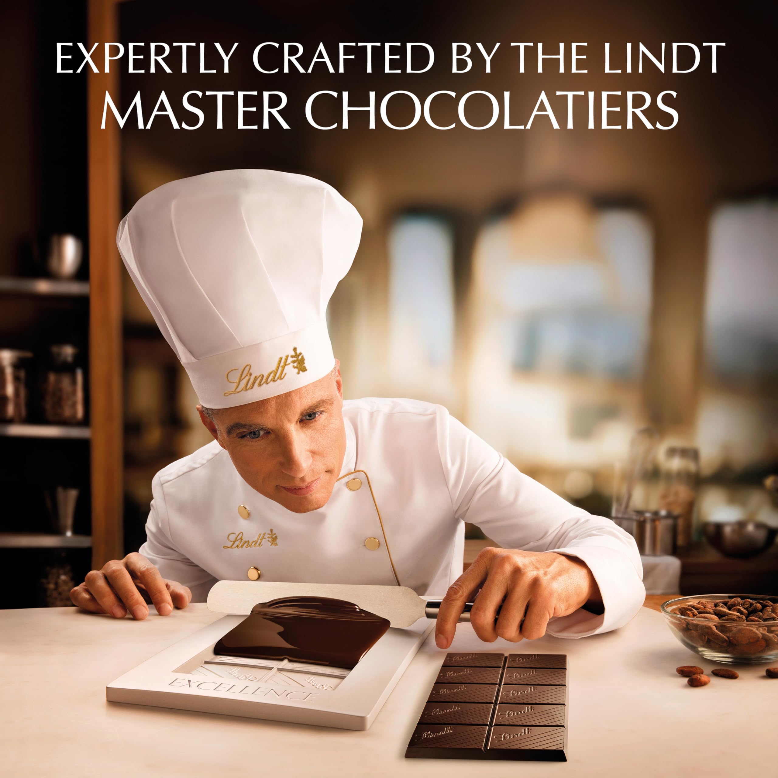Lindt EXCELLENCE Orange dark chocolate melt-in-mouth texture.