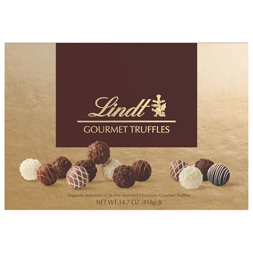 Lindt Gourmet Truffles 26-count gift box ready for sharing