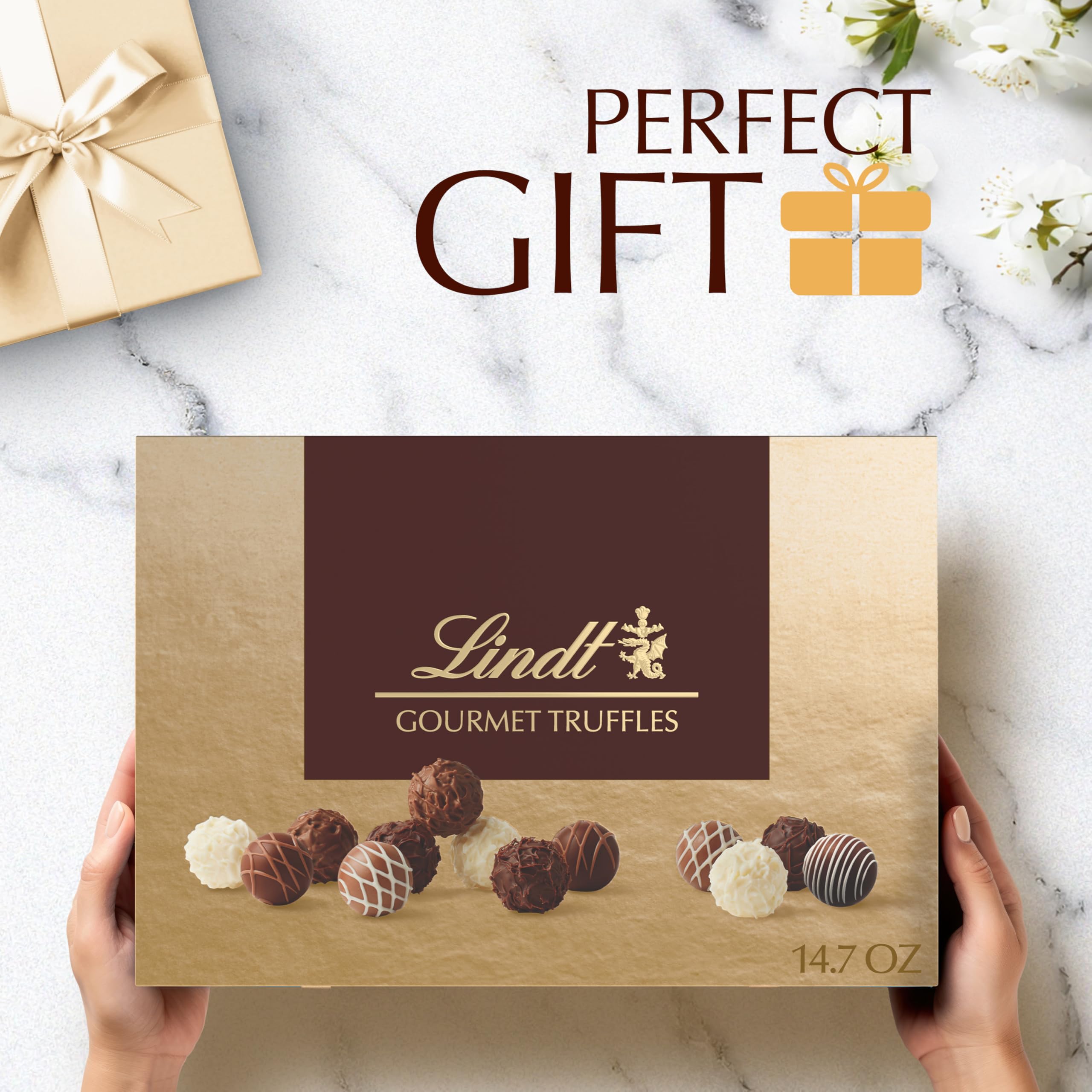 Lindt Gourmet Truffles caramel and dulce de leche flavors for rich tasting