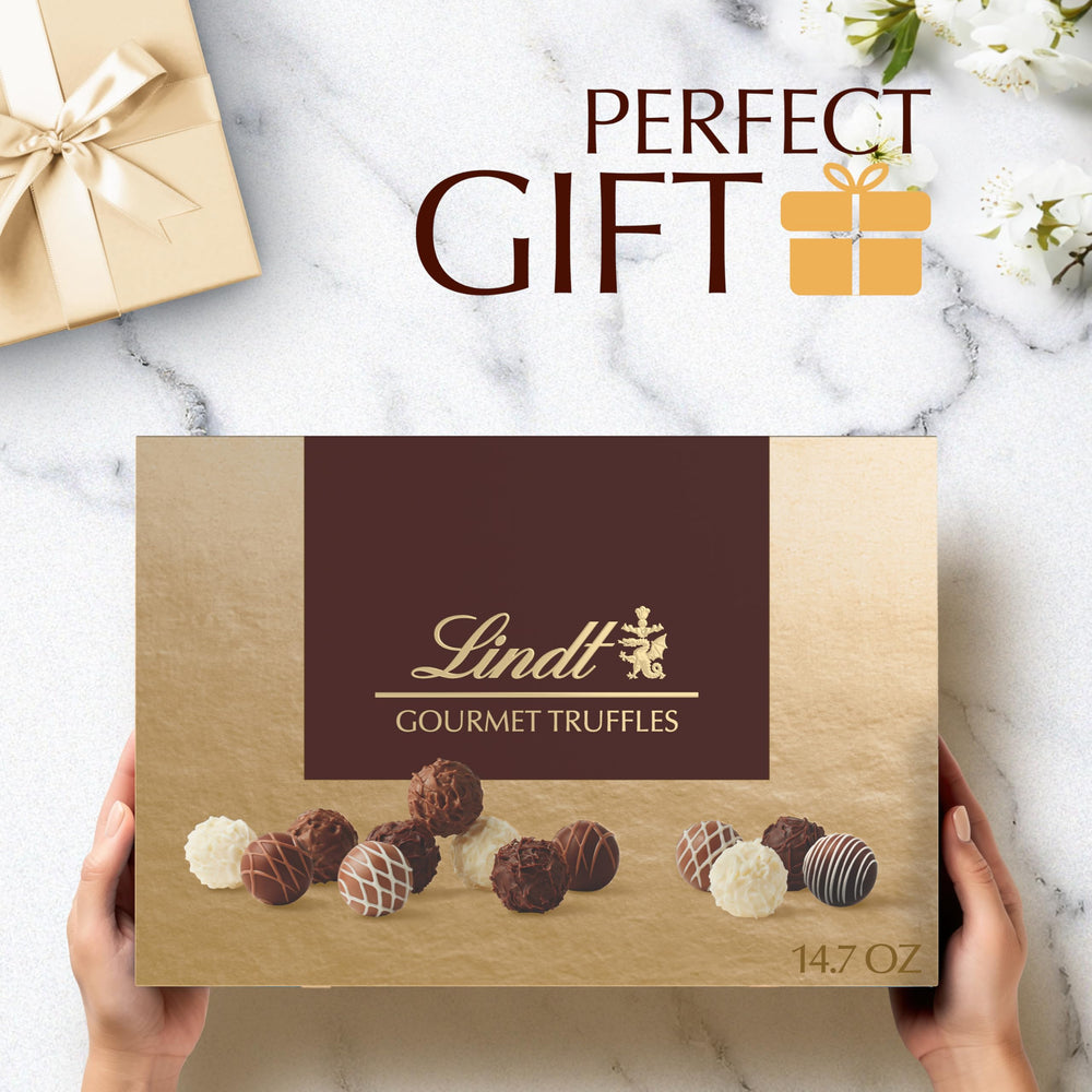 Lindt Gourmet Truffles caramel and dulce de leche flavors for rich tasting