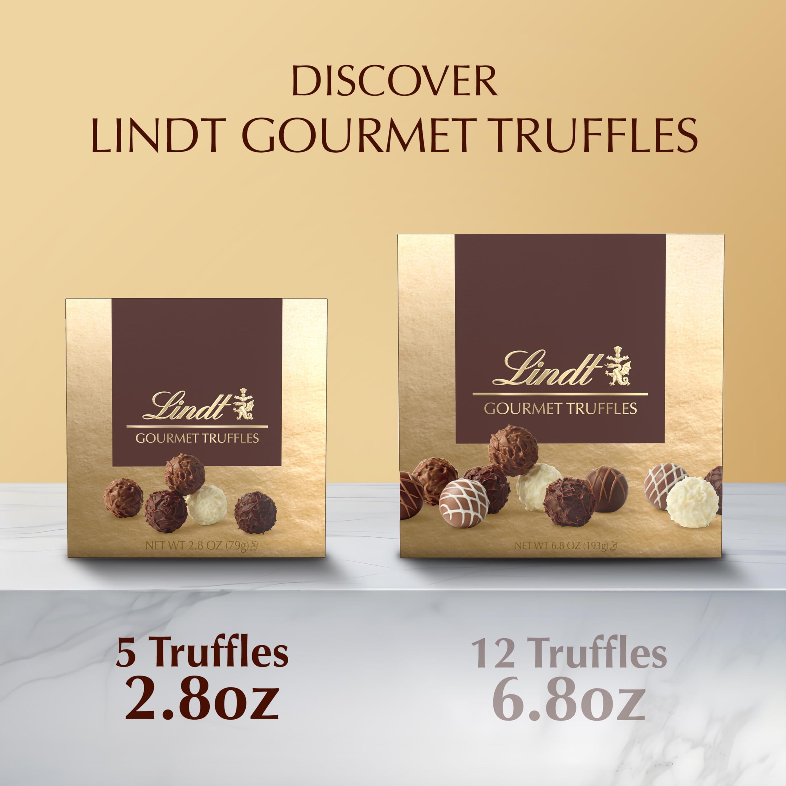 Lindt Gourmet Truffles close-up creamy centers showcasing silky ganache