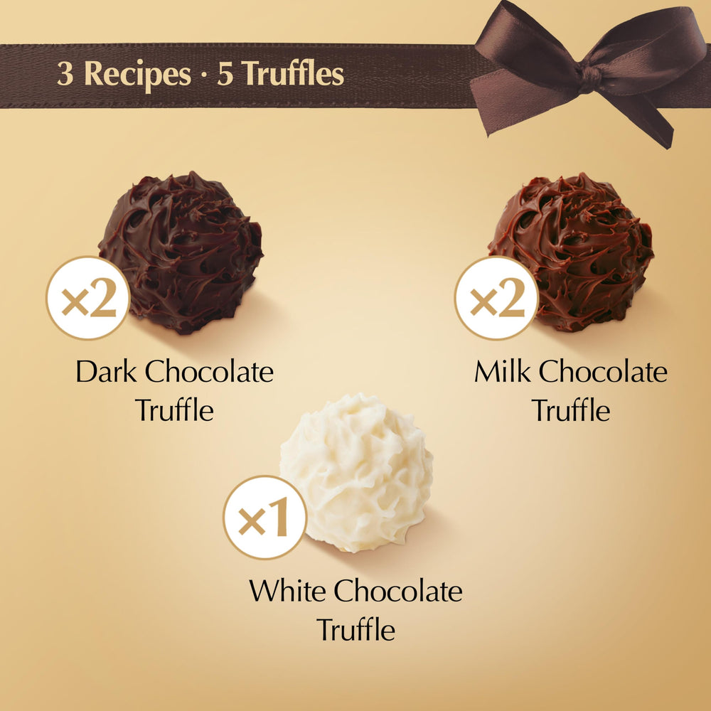 Lindt Gourmet Truffles white chocolate truffle close-up, smooth finish